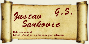 Gustav Sanković vizit kartica